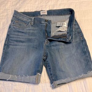 HUDSON Natalie Mid-Rise Boyfriend Shorts- 27